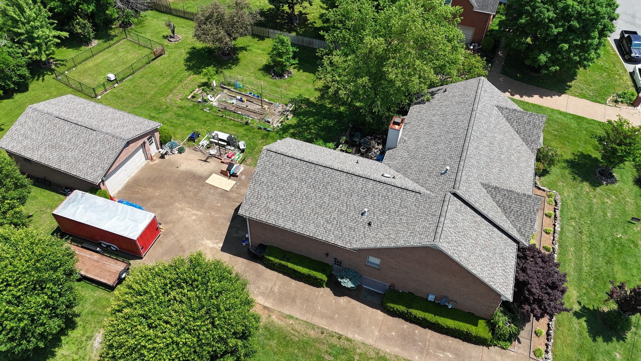 In-progress shingle replacement — Mount Juliet area